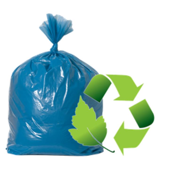 Пакеты для мусора биоразлагаемые 10 штук по 60 литров с завязками