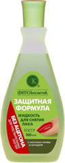Жидкость для снятия лака "Защитная формула" с маслом оливы и миндаля без ацетона, ФИТОКОСМЕТИК 100мл
