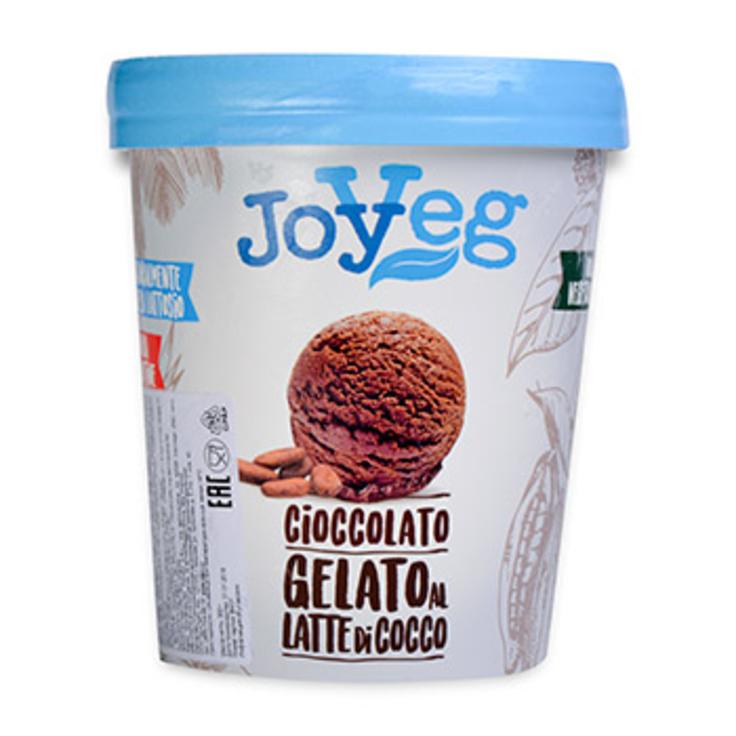 Веганское безглютеновое мороженое JOYVEG кокосово-шоколадное в ведерке 300 г