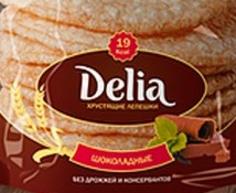 Хрустящие пшеничные лепешки шоколадные DELIA 72 г