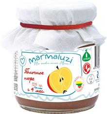 Детское пюре натуральное яблочное с 4 месяцев Marmaluzi 125 г