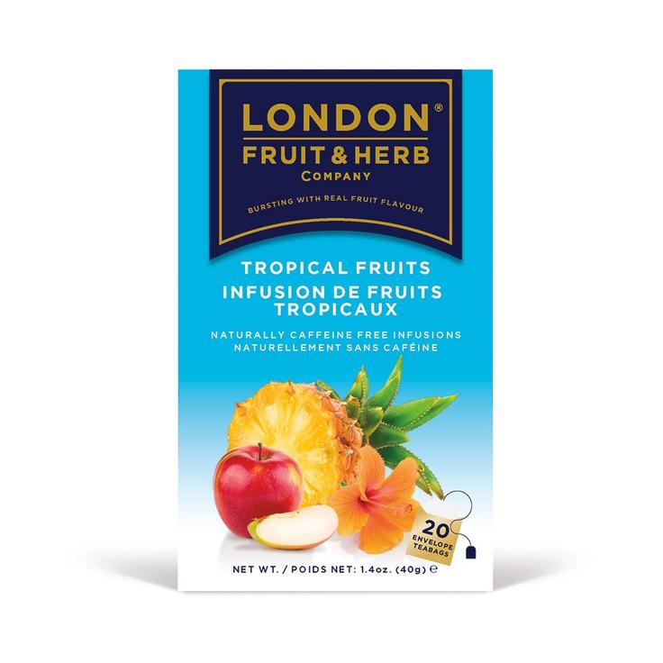 LONDON FRUIT & HERB COMPANY фруктово-травяной чай "Тропические фрукты" 20 пакетиков в конвертах 40 г
