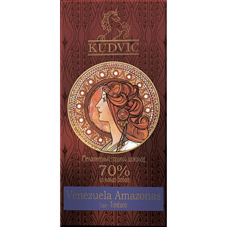 Горький шоколад KUDVIC 70% какао Venezuela Amazonas 100 г