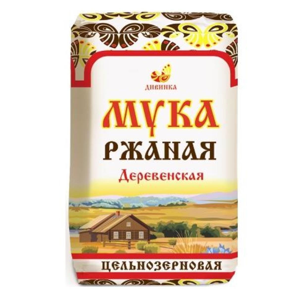 Купить Мука ржаная цельнозерновая деревенская ДИВИНКА, 1 кг - Экоcтория  Челябинск - Экостория