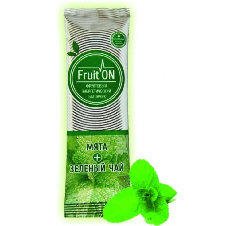 Батончик Фрутон фруктовый энергетический "Мята+Зеленый чай" 30 г