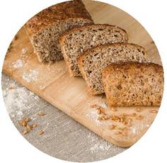 Хлеб бездрожжевой пшеничный "Цельнозерновой"  "Рада", 450 г