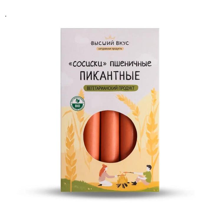 Сосиски пшеничные постные "Пикантные" "Высший вкус", 300 г