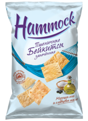 Бейкитсы пшеничные "Морская соль и оливковое масло" Hammock 140 г