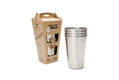 Набор стаканов Klean Kanteen PINT CUP 4-Pack 473мл - Brushed Stainless