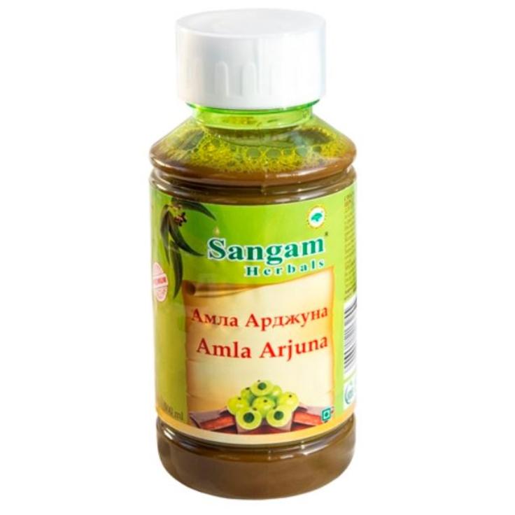 Сок Амла - Арджуна 100% натуральный Sangam Herbals, 500 мл