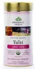 Чай травяной тулси со сладкой розой ORGANIC INDIA 100 г