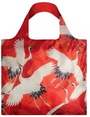Экосумка LOQI MUSEUM COLLECTION - WOMANS HAORI White and Red Cranes