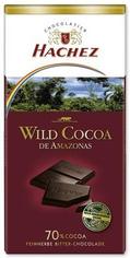 Шоколад горький 70% "Дикие какао-бобы Амазонии" Hachez, 100 г