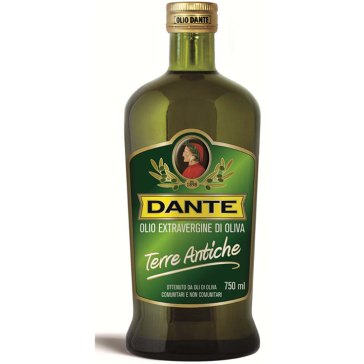 Оливковое масло Extra Virgin нефильтрованное из средиземноморских сортов "Терра Антика" DANTE 750 мл