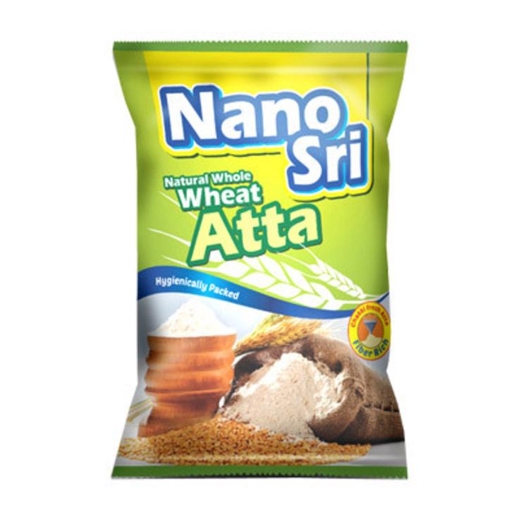 Мука пшеничная цельнозерновая грубого помола Nano Sri, 2 кг