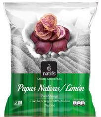 Овощные чипсы - картофельные со вкусом лимона NATIFS 50 г