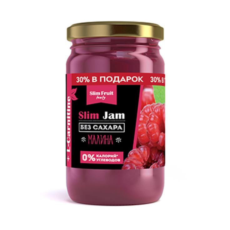 Slim Jam безкалорийный безуглеводный джем L-carnitine Малина 250 г