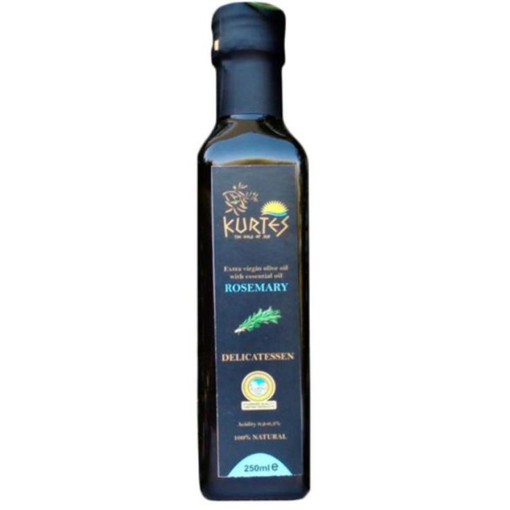 Оливковое масло Extra Virgin PDO Messara KURTES Delicatessen со вкусом розмарина 250 мл