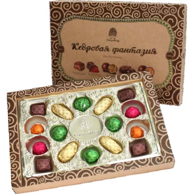 Набор конфет "Кедровая фантазия" "Сибирский кедр" 210 г