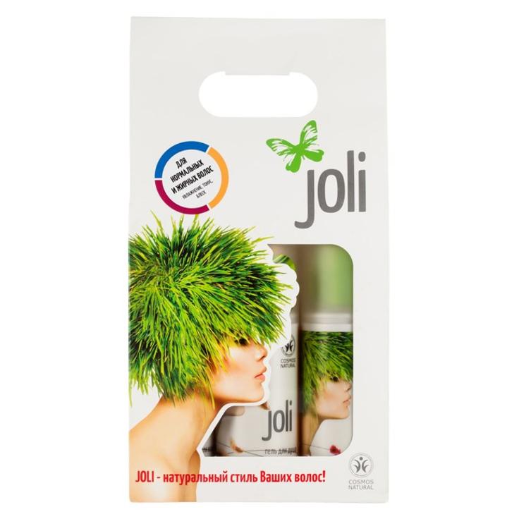 JOLI Набор для нормальных и жирных волос. Увлажнение-тонус-блеск, 3x150 мл