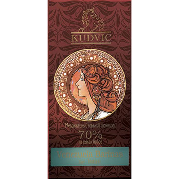 Горький шоколад KUDVIC 70% какао Venezuela Barinas 100 г