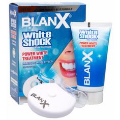 BlanX White Shock Blue Formula LED Bite отбеливающая зубная паста c LED-каппой 50 мл