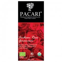 Живой сыроедный темный шоколад Pacari с андской розой 60% какао, 50 г