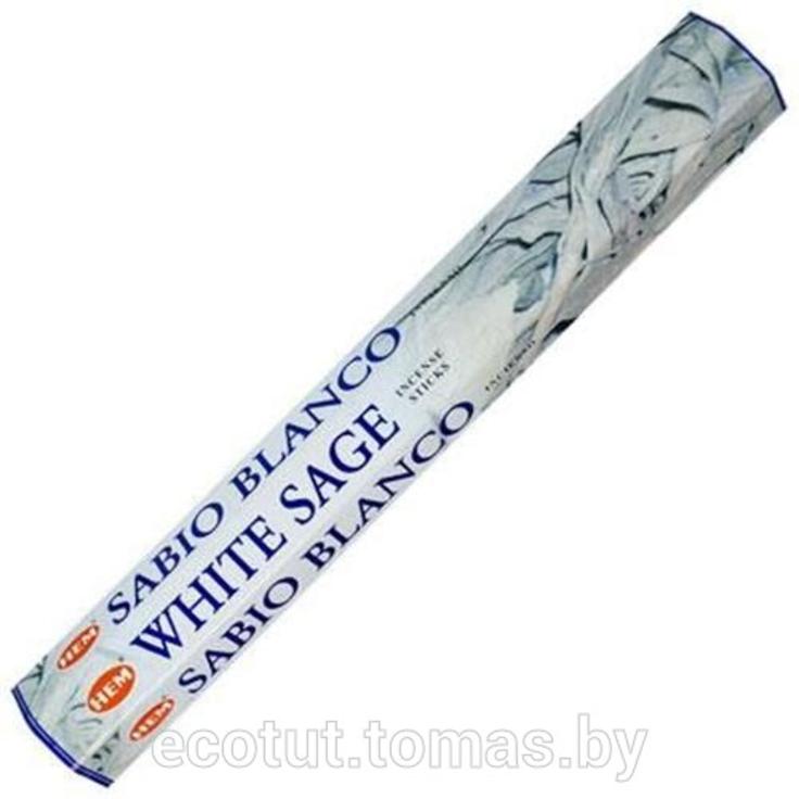 Благовония HEM White Sage - Белый шалфей, 20 палочек