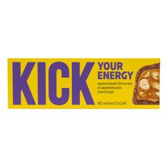 Батончик арахисовый в карамельном шоколаде - KICK your energy 45 г