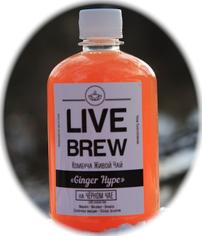 Напиток Комбуча Ginger Hype LIVE BREW 500 мл