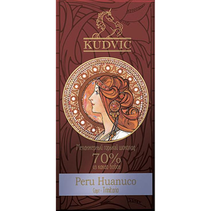 Горький шоколад KUDVIC 70% какао Peru Huanuco 100 г