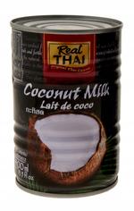 Кокосовое молоко - переработанная мякоть кокосового ореха 85% REAL THAI, 400 мл