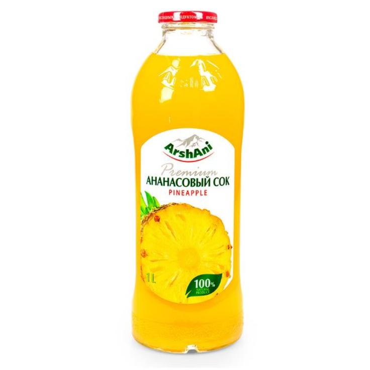 Сок ананасовый 100% натуральный ARSHANI, 1 л