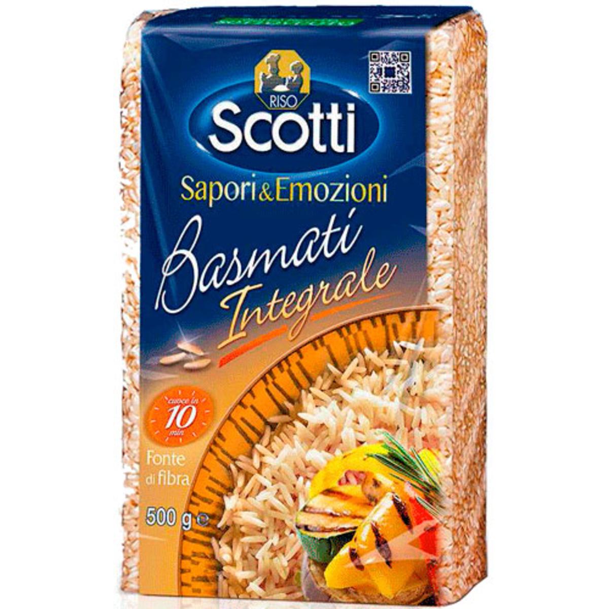 Купить Рис Басмати нешлифованный длиннозерный бурый RISO SCOTTI, 500 г ...