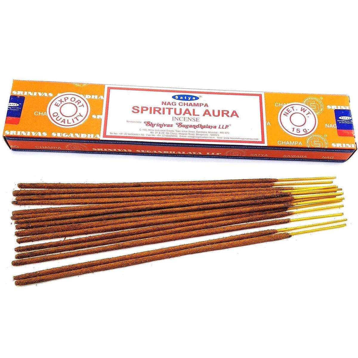 Купить Благовония Satya Spiritual Aura, 15 г - Экоcтория Челябинск ...