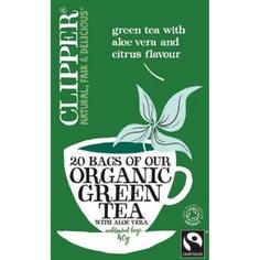 CLIPPER органический зеленый чай с алоэ вера 20 пакетиков 40 г