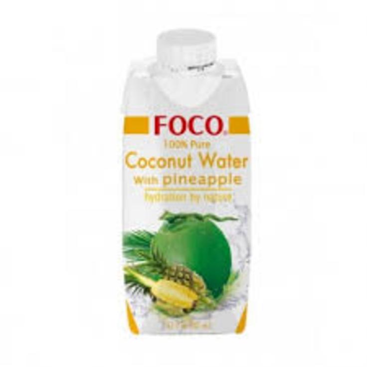FOCO кокосовая вода с соком ананаса, 330 мл