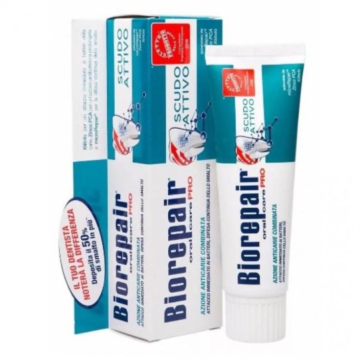 Biorepair Pro Active Shield профессиональная зубная паста для активной защиты эмали, 75 мл