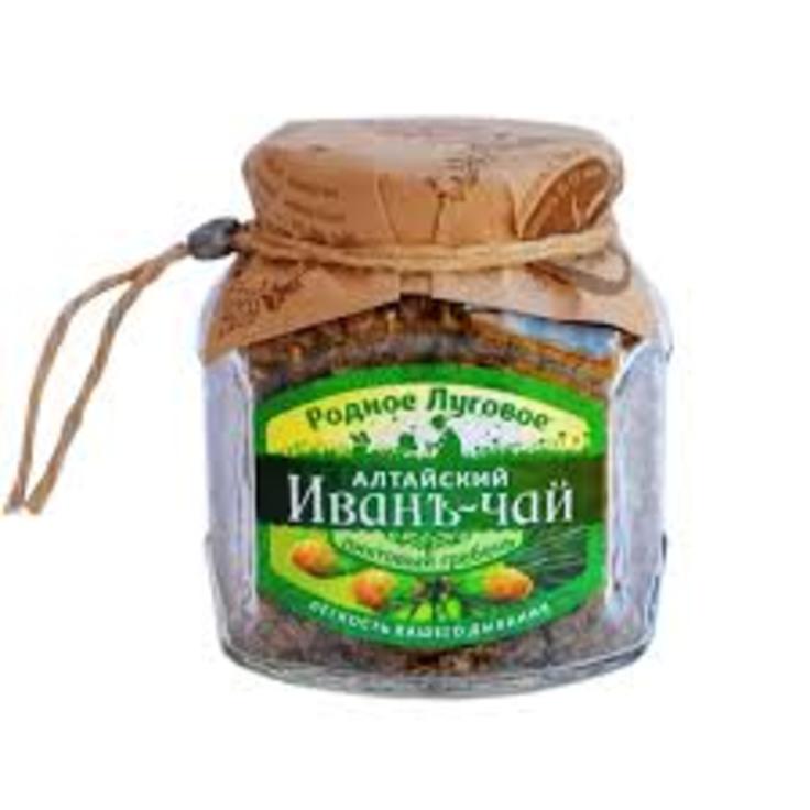 Иван-чай алтайский пихтовый гребень "Родное Луговое" в стеклянной банке, 110 г
