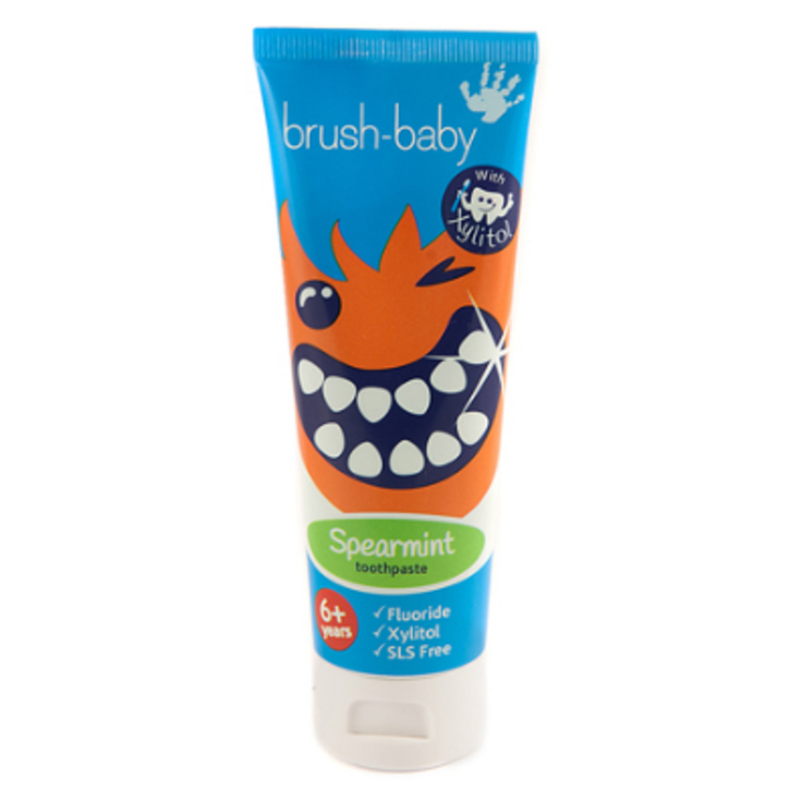 Зубная паста детская мятная Brush Baby от 6 лет 75 мл