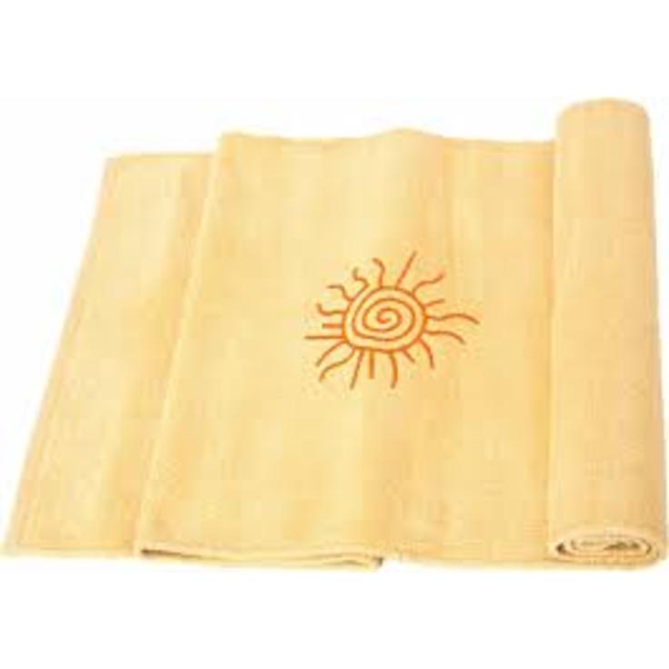 Коврик для йоги SUN - желтый в чехле 60см х 190см 100%-хлопок