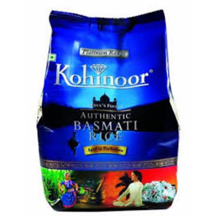 Рис Басмати платиновый Autentic Basmati Rice Kohinoor, 500 г