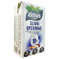Ореховые сливки SLIVKI 10% ZINUS 1000 мл