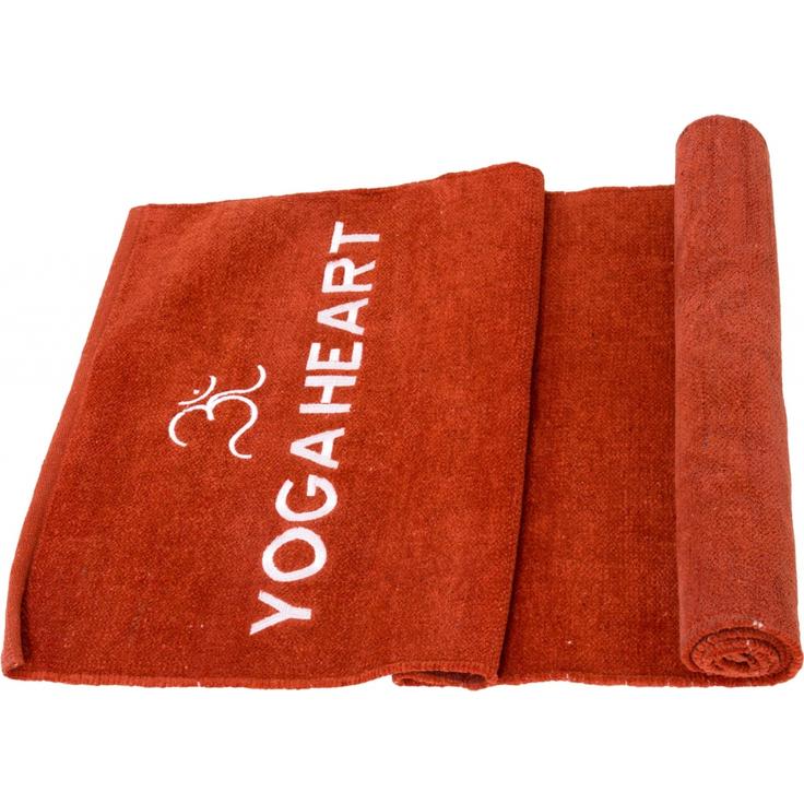 Коврик для йоги YOGA HEART - бордовый в чехле 60см х 190см 100%-хлопок