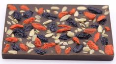 Шоколад натуральный с кэробом "Годжи, изюм и семечки" ПОЛЕЗНЫЕ СЛАДОСТИ 100 г