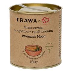 Woman's Mood - микс семян и орехов с грибом ежовиком гребенчатым TRAWA 100 г