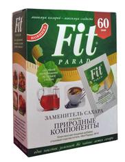 Fit Parad заменитель сахара на основе эритрита N10 со стевией и сукралозой, 60 саше по 0.5 г
