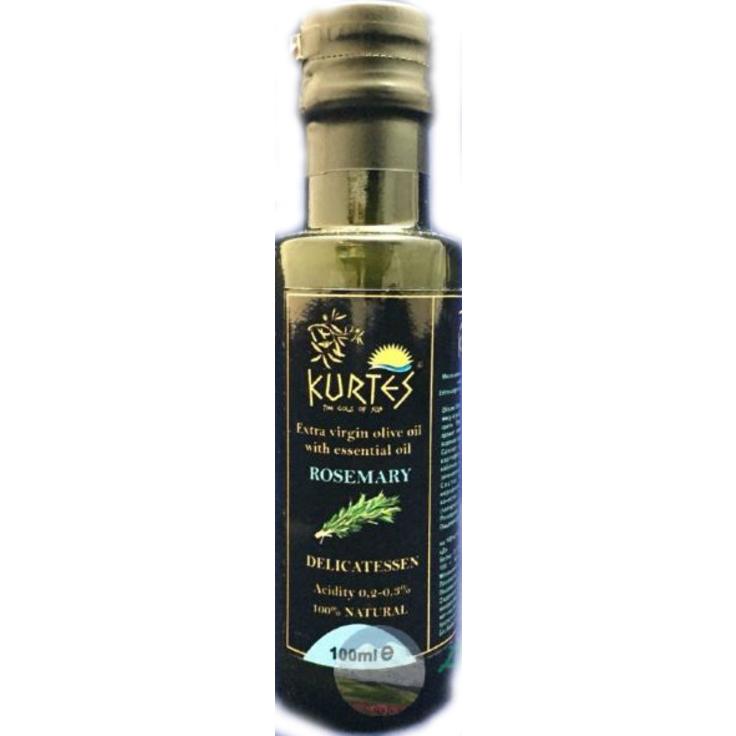 Оливковое масло Extra Virgin PDO Messara KURTES Delicatessen со вкусом розмарина 100 мл