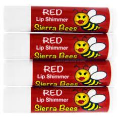 Органический тонированный красный бальзам-блеск для губ Sierra Bees на основе воска 4.25 г