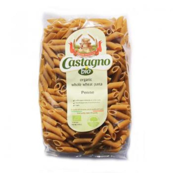 Паста цельнозерновая из твердых сортов пшеницы - пенне БИО Castagno 500 г